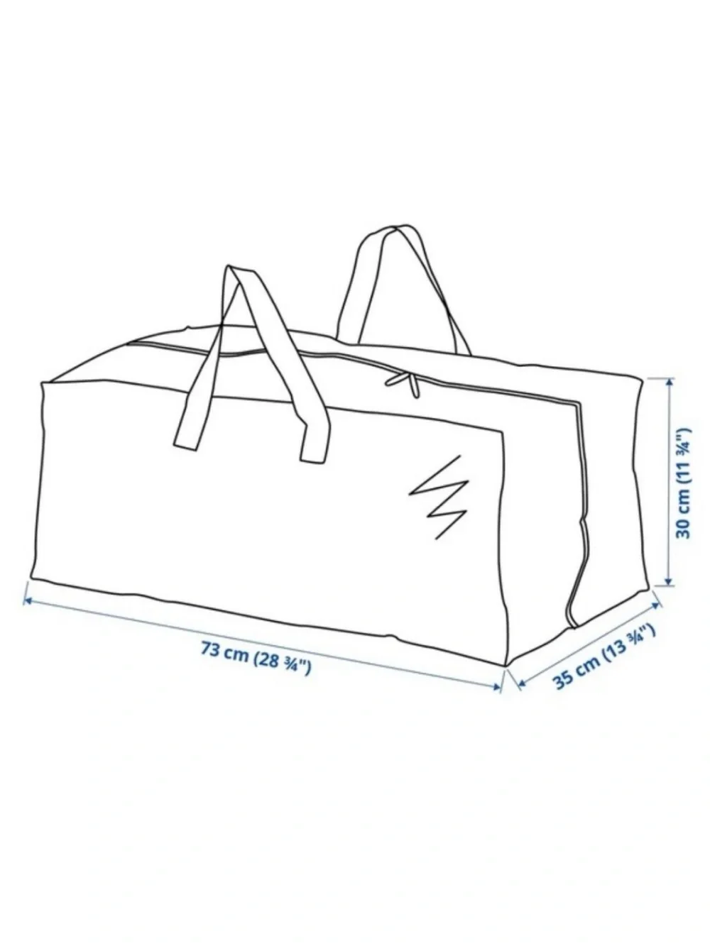 IKEA Red and Green Holiday Gift Storage Bag - Set of 6